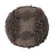 Benjara Footstool Ottoman- Handcrafted Boho Design- Brown Woven Seat- Wood