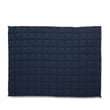 Benjara Blankie 20lbs Weighted Blanket- 60 x 80 Cotton Multilayer- Navy Blue