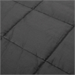 Benjara Blankie 20lbs Weighted Blanket- 60 x 80 Cotton Multilayer- Dark Gray