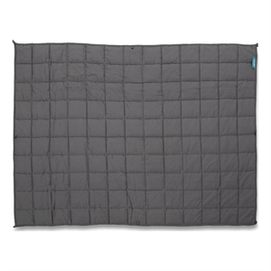 Benjara Blankie 20lbs Weighted Blanket- 60 x 80 Cotton Multilayer- Dark Gray