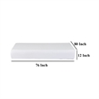 Benjara Swan King Size Mattress Protector- Waterproof Coating- White Polyester