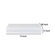 Benjara Swan King Size Mattress Protector- Waterproof Coating- White Polyester