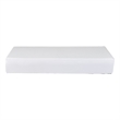 Benjara Swan King Size Mattress Protector- Waterproof Coating- White Polyester