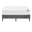 Benjara Swan King Size Mattress Protector- Waterproof Coating- White Polyester