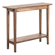 Benjara Duro Sofa Console Table with Open Shelf- Reclaimed Wood- Antique Brown