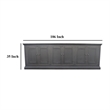 Benjara Miy Sideboard Buffet Cabinet- 6 Door- Matte Black Pine Wood 106 Inch