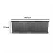 Benjara Miy Sideboard Buffet Cabinet- 6 Door- Matte Black Pine Wood 106 Inch