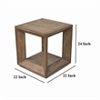 Benjara Limy Side End Table- 22
