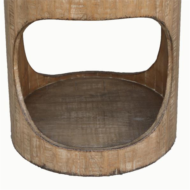 Benjara Roki Side End Table w Shelf- 22