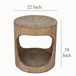 Benjara Roki Side End Table w Shelf- 22