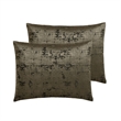Benjara Beny 10pc King Size Comforter Set- Traditional Gold Woven Jacquard