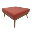Benjara Square Ottoman with Splayed Rubberwood Legs- 33