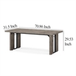 Benjara Ada Executive Office Desk- 71