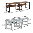 Benjara Desk with Bookshelf- 79