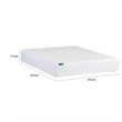 Benjara Queen Mattress Protector- Pocket Design- Waterproof Cream White Fabric