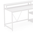 Benjara Executive Desk- L Shaped Top- Portable File Cabinet- 55