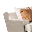 Benjara Adow Loveseat- 3 Accent PIllows- 75