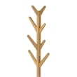 Benjara Margo Coat Rack- 8 Hooks- Tree Inspired Design- Oak Brown Solid wood