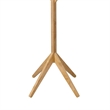 Benjara Margo Coat Rack- 8 Hooks- Tree Inspired Design- Oak Brown Solid wood