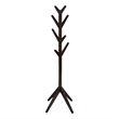 Benjara Margo Coat Rack- 8 Hooks and Tree Inspired Design- Brown Solid wood