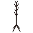 Benjara Margo Coat Rack- 8 Hooks and Tree Inspired Design- Brown Solid wood