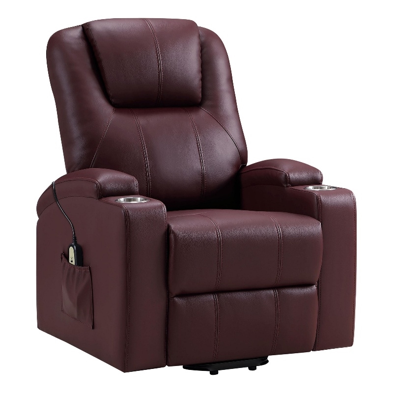 Benjara Stoy Power Lift Recliner Chair- Massage- 36