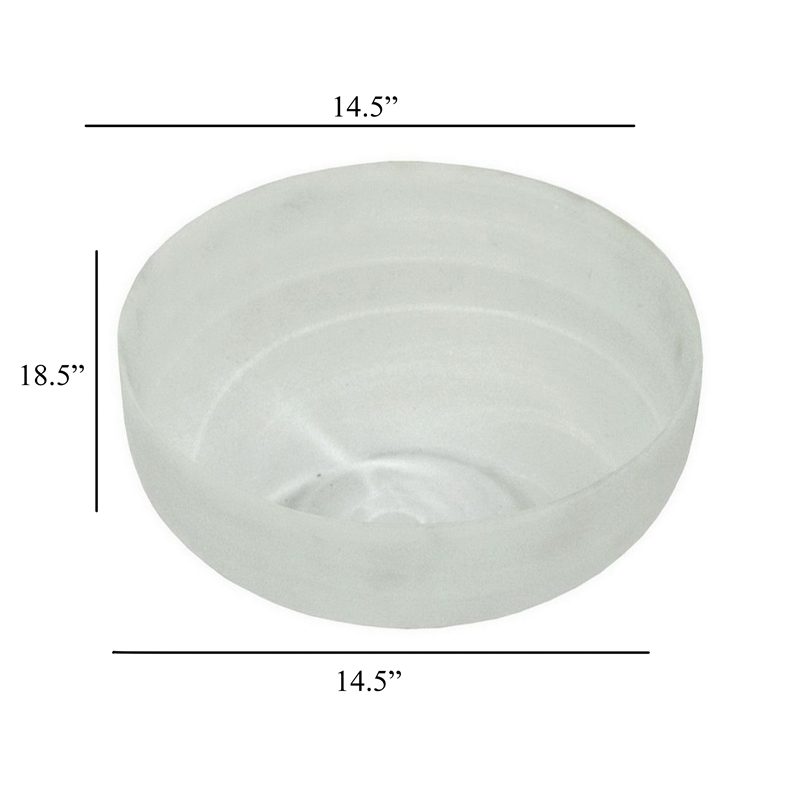 Benjara Niza Large Accent Planter Set of 2- White Weather Resistant Ceramic