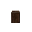 Benjara Maria Side End Table- Drawer and Waterfall Style- Brown Wood 22 Inch