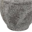 Benjara Accent Vase- Antique Brown Gray Ceramic- Modern Pot Shape- 16 Inch