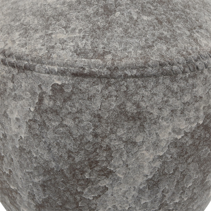 Benjara Accent Vase- Antique Brown Gray Ceramic- Modern Pot Shape- 16 Inch