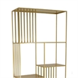 Benjara Tandum Plant Display Stand- Gold Metal 6 Shelves- Modern 71 Inch