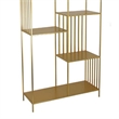 Benjara Tandum Plant Display Stand- Gold Metal 6 Shelves- Modern 71 Inch