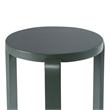 Benjara Mata Stacking Stool Ottoman (Set of 2)- Modern Spanish Moss Green