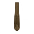 Benjara Tasha Vase with Geometric Design- Slim Profile Bronze Ceramic 32 Inch