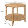 Benjara Camilia Side End Table- 23
