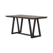 Benjara Ghy Counter Height Table- Brown Solid Acacia Wood- Rectangular 80 Inch