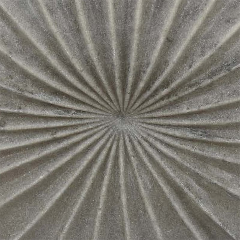 Benjara Wink Accent Vase- Sea Urchin Gray Resin Statuette- Modern 20 Inch
