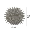 Benjara Wink Accent Vase- Sea Urchin Gray Resin Statuette- Modern 20 Inch