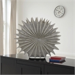 Benjara Wink Accent Vase- Sea Urchin Gray Resin Statuette- Modern 20 Inch