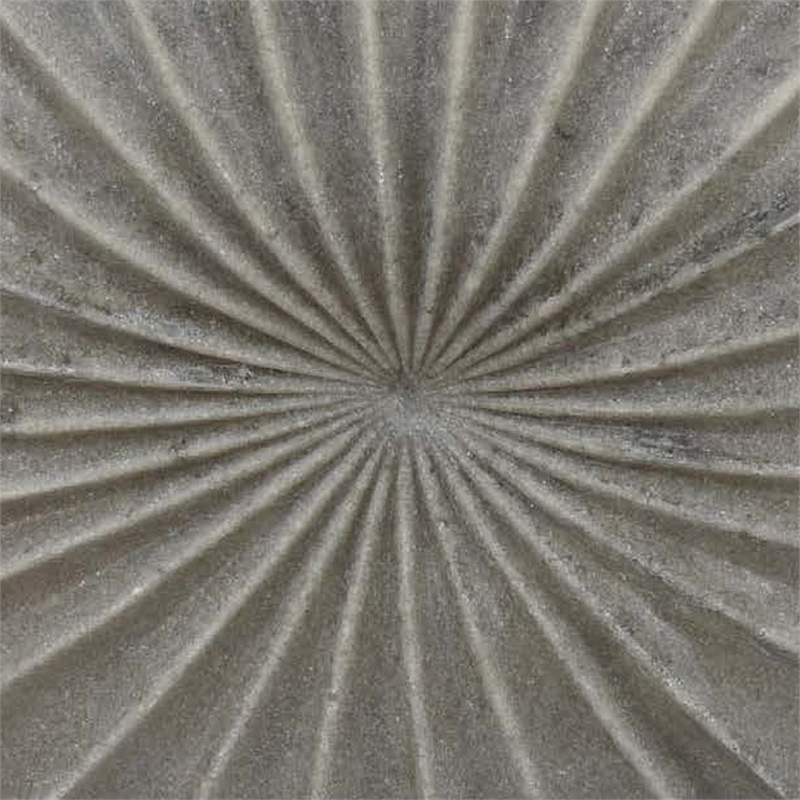 Benjara Wink Accent Vase- Sea Urchin Gray Resin Statuette- Modern 20 Inch