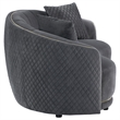 Benjara Buo Curved Loveseat- 73