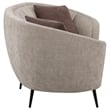 Benjara Zui Curved Loveseat- 84