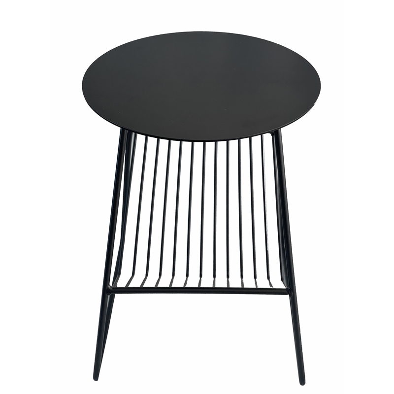 Benjara Zeo Side End Table w Magazine Rack- 14