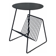 Benjara Zeo Side End Table w Magazine Rack- 14