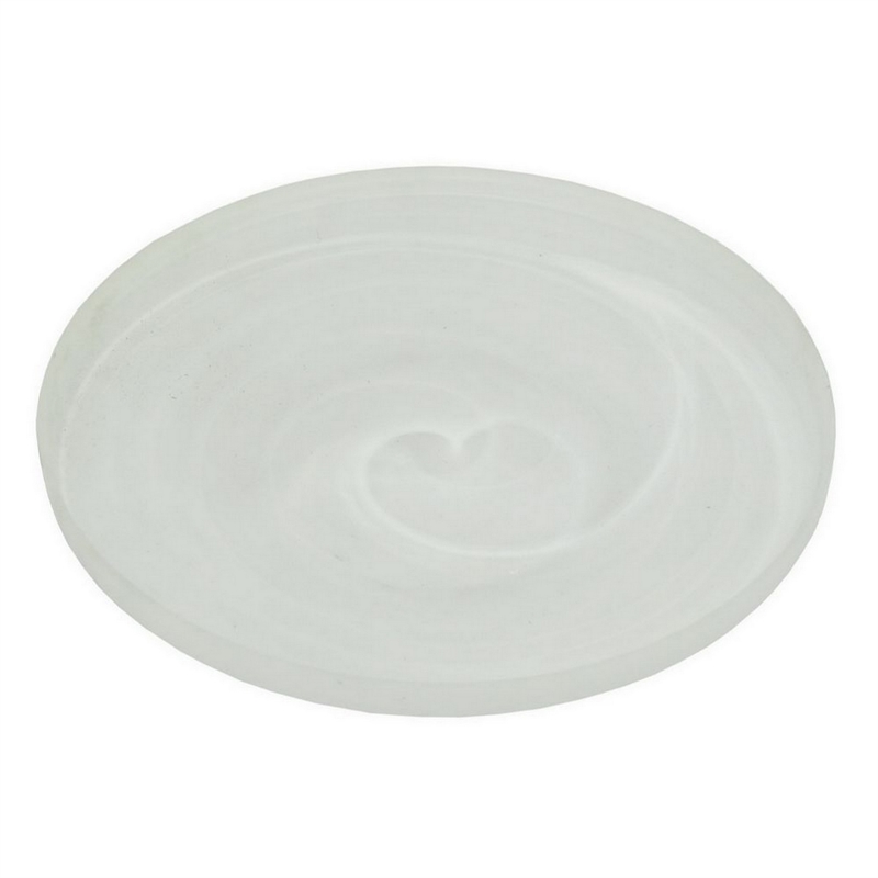 Benjara Niza Round Accent Planter Set of 2- White Weather Resistant Ceramic