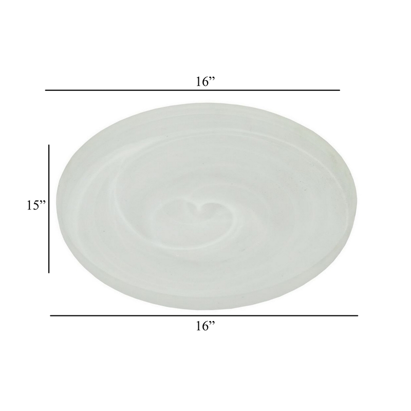 Benjara Niza Round Accent Planter Set of 2- White Weather Resistant Ceramic