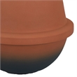 Benjara Decorative Flower Vase- Terracotta Inspired Orange Ceramic 10 Inch