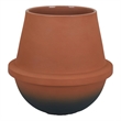 Benjara Decorative Flower Vase- Terracotta Inspired Orange Ceramic 10 Inch