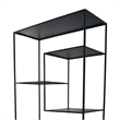 Benjara Dean Plant Stand with 8 Shelves and Tiered Design- Black Metal 80 Inch