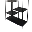 Benjara Dean Plant Stand with 8 Shelves and Tiered Design- Black Metal 80 Inch